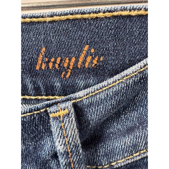 7 For All Mankind Kaylie Jeans Flared Leg Mid-Rise Denim Blue Womens Size 27 - Picture 9 of 16